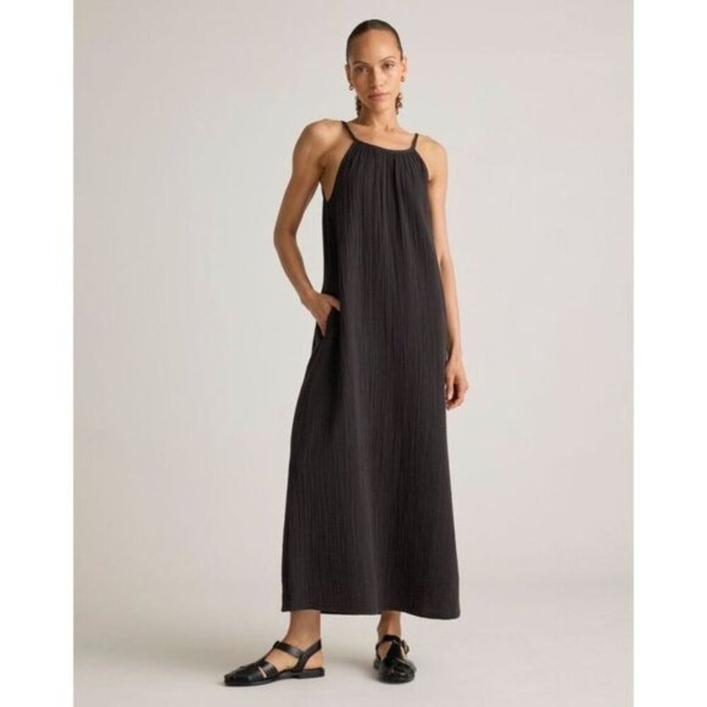 Quince Charcoal Maxi Dress